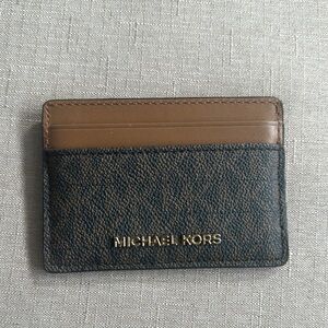 Michael Kors Brown and Black Card Holder